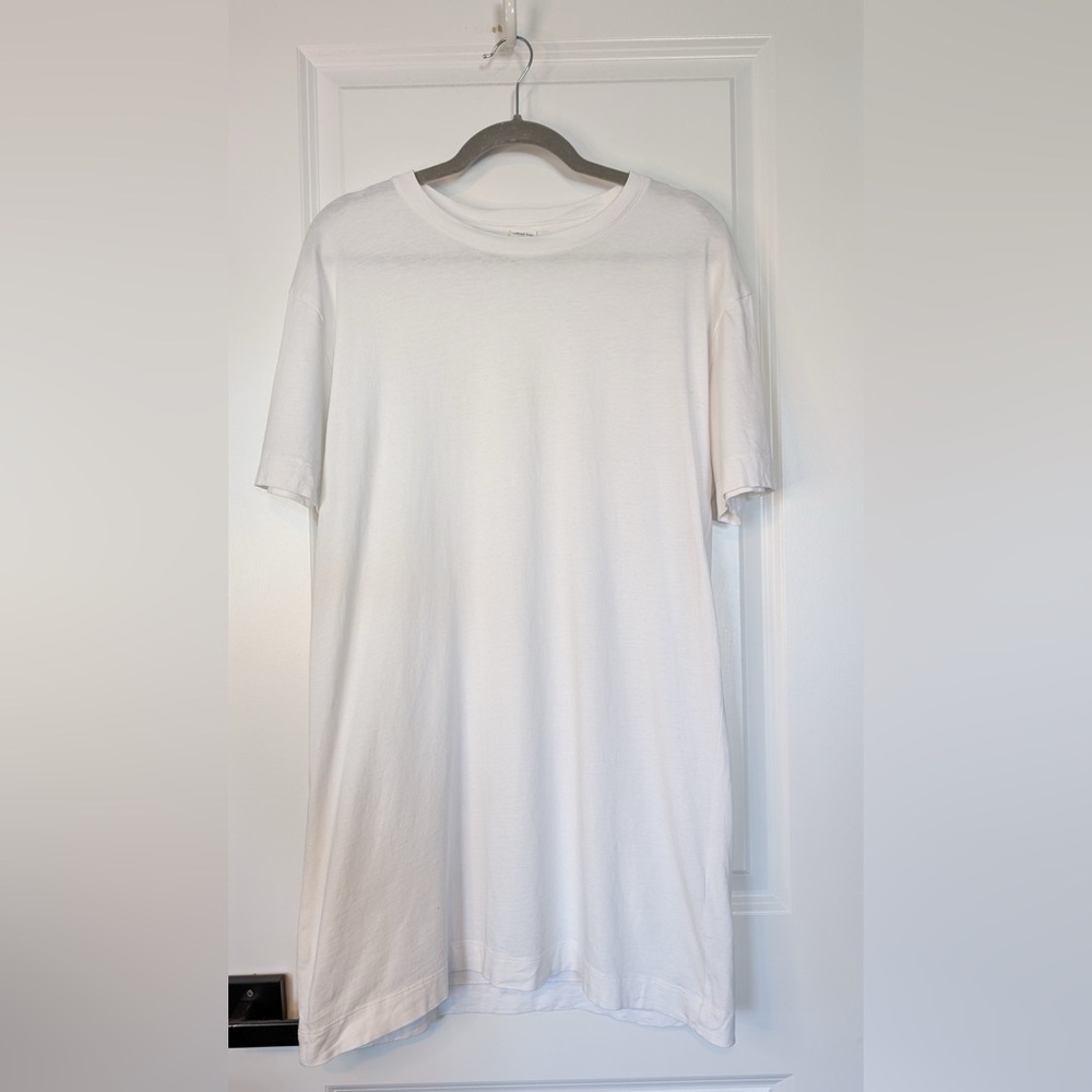 Aritzia Wilfred Free Women’s Getaway Dress 100% Cotton Crew Neck White Size Smal